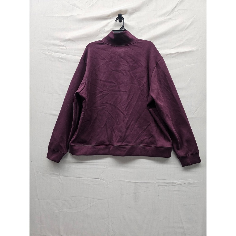 All in Motion Womens 1/2 Zip Pullover Burgundy Rayon Blend Workout Size 2XL - Picture 2 of 5